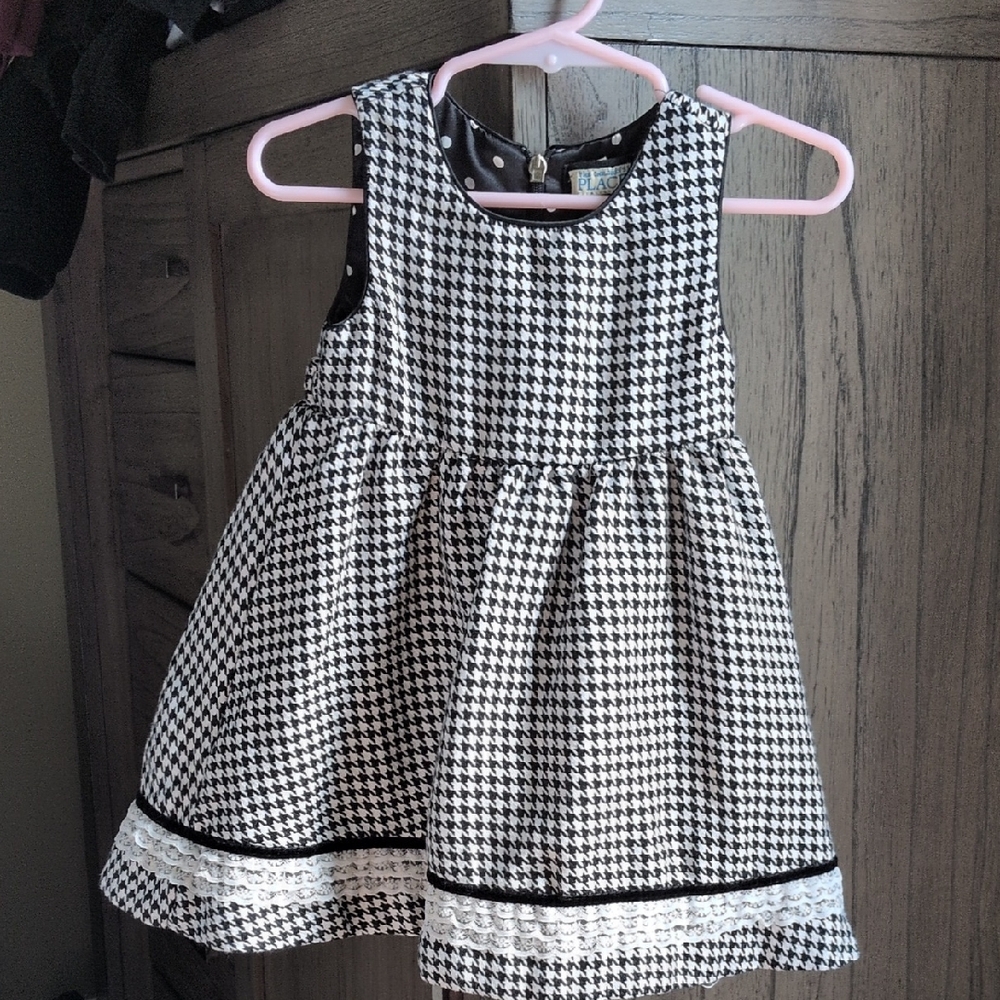 The Children's Place black and white houndstooth dress size 18mo